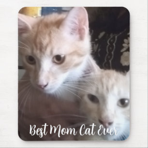 Ginger cat mouse pad