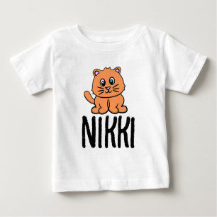 GINGER CAT NAME GIRLS TODDLER T-SHIRTS