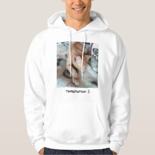 Ginger Cat photo, Funny Front Back Text , Hoodie