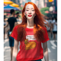Ginger cat redhead auburn hair cat lover gift