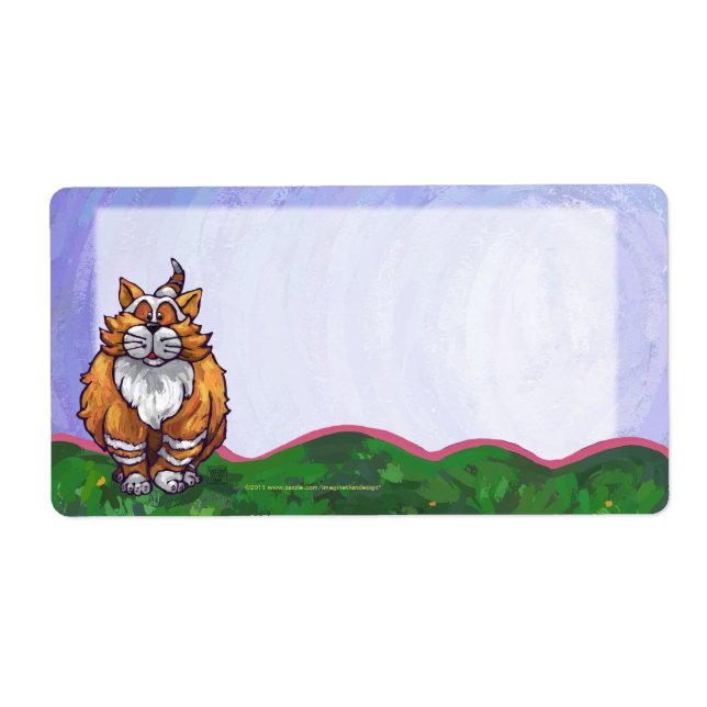 Ginger Cat Shipping Labels (Front)