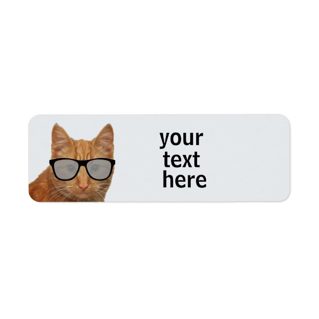 GINGER CAT SUNGLASSES return ADDRESS LABELS (Front)