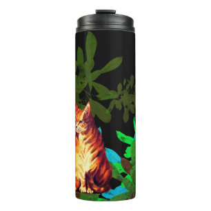 ginger cat thermal tumbler