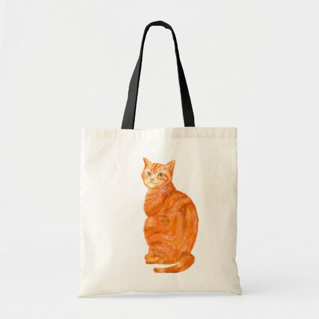 Ginger Cat Tote Bag (Front)
