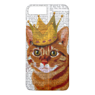 Ginger Cat with Crown Portrai iPhone 8 Plus/7 Plus Case
