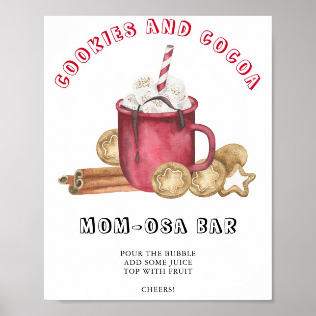 Ginger cookies baby shower  Momosa bar  Poster (Front)