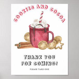 Ginger COOKIES WITH COCOA - Thank you for coming  Poster