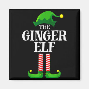 Ginger Elf Matching Family Group Christmas Party P Magnet