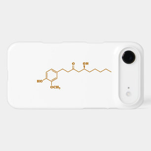 Ginger Gingerol Molecule Chemical Formula
