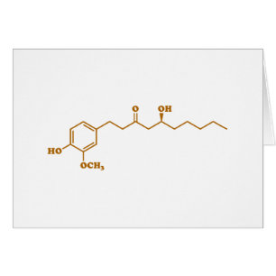 Ginger Gingerol Molecule Chemical Formula