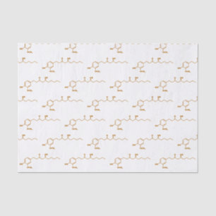 Ginger Gingerol Molecule Chemical Formula Tissue Paper