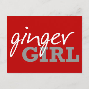 Ginger Girl Redhead Freckles Postcard