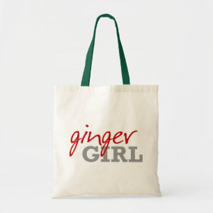 Ginger Girl Redhead Freckles Tote Bag