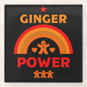 Ginger Hair Pride Glass Coaster