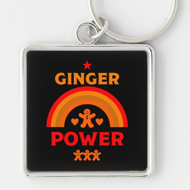 Ginger Hair Pride Key Ring (Front)