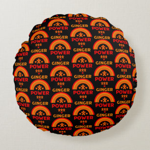 Ginger Hair Pride Round Cushion