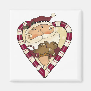 Ginger Heart Santa T-shirts and Gifts Magnet