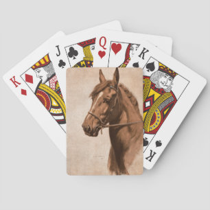 Ginger horse from Black Beauty Book Playing Cards