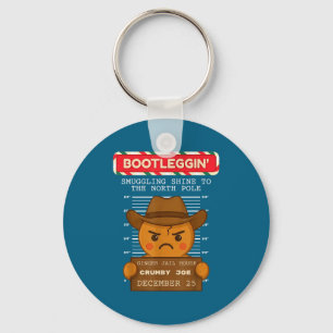 Ginger Jailhouse Christmas Humor Gingerbread Coupl Key Ring