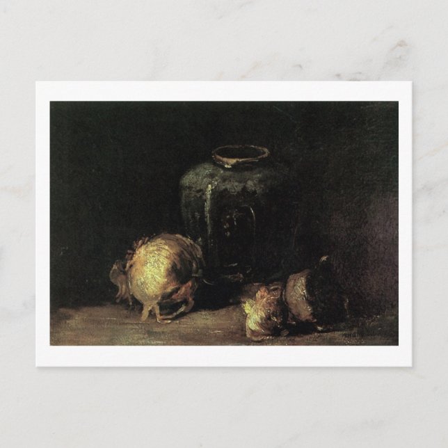 Ginger Jar and Onions, Vincent van Gogh Postcard (Front)