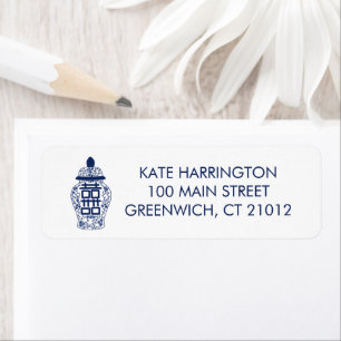 Ginger Jar Return Address Label