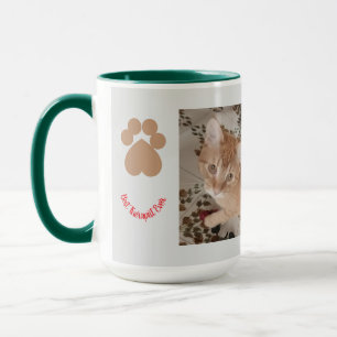 Ginger kitten 2 photos, best therapist, mug