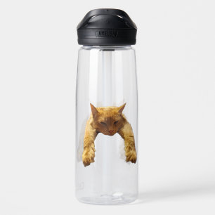 Ginger Lazy Cat, Water Bottle