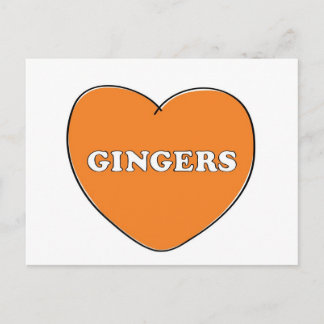 Ginger Love Postcard