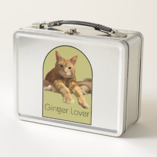 Ginger Lover Metal Lunchbox