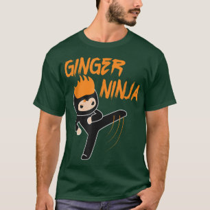 GINGER NINJA Warrior Funny Ginga Red Hair Gift T-Shirt