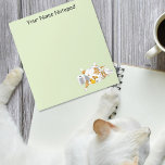 Ginger Orange Cat Funny Toilet Paper Notepad<br><div class="desc">A cute orange and white ginger cat is laying amongst toilet paper. The ginger cat has been playing with a roll of unravelled roll of toilet paper and two yellow rubber duckies. Silence is golden unless you have a cat</div>