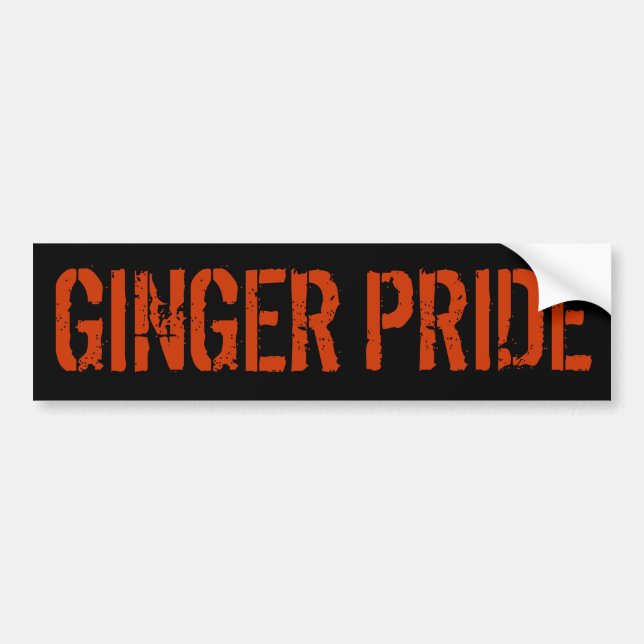 Ginger Pride Bumper Sticker (Front)