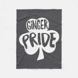Ginger Pride Funny St Patricks Day Shirt Irish Fleece Blanket