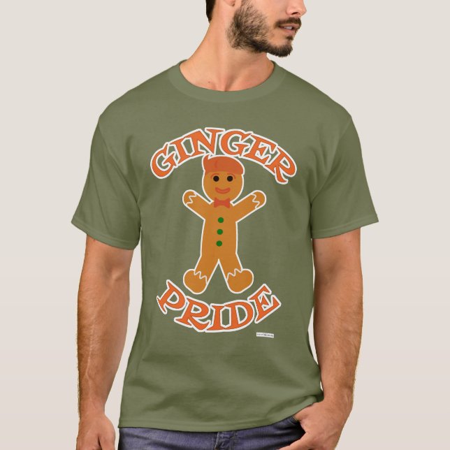 Ginger Pride Hair Colour Holiday Fun Design T-Shirt (Front)