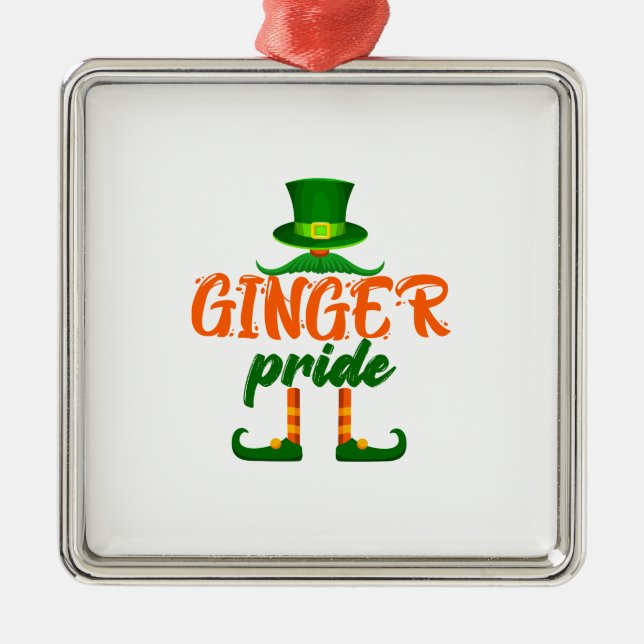 Ginger Pride Metal Tree Decoration (Front)