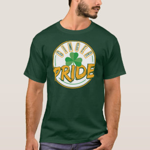 Ginger Pride St Patrick's Day Clover Leaf Shamrock T-Shirt