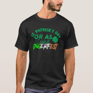 Ginger Redhead Irish Drinking St Patricks Day  Dri T-Shirt
