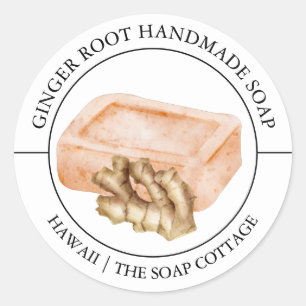 Ginger Root Soap label