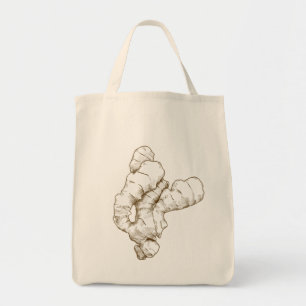 Ginger Roots Canvas Tote Bag