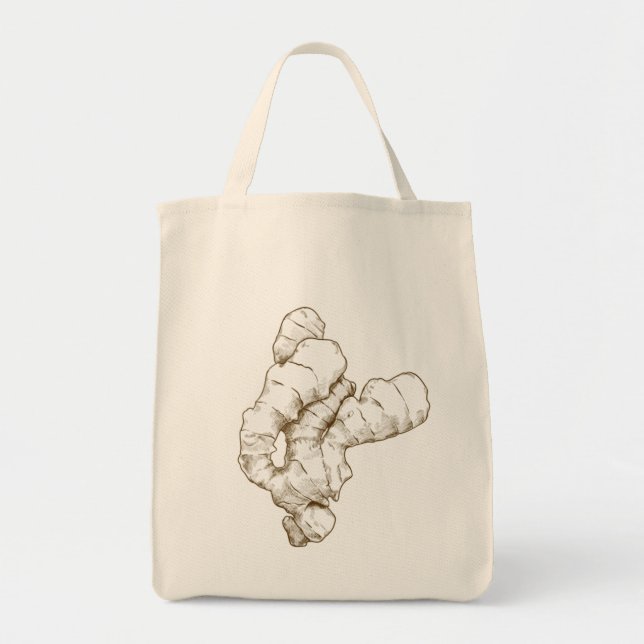 Ginger Roots Canvas Tote Bag (Front)