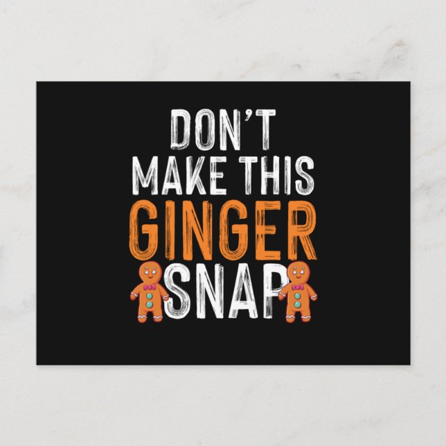 Ginger Snaps Red Hair Redhead Redheads Freckles Gi Postcard (Front)