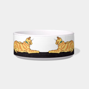 Ginger Striped Cat  Bowl