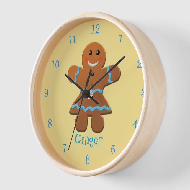 Ginger - The Gingerbread Girl Clock (Angle)
