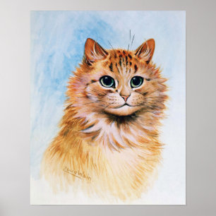 Ginger Tom, Louis Wain Poster