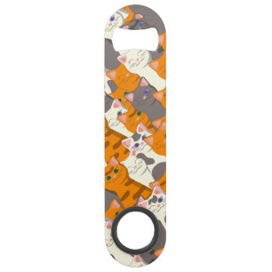 Ginger white black cat diagonal pattern