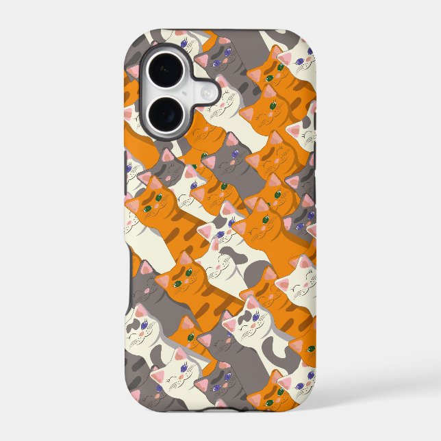 Ginger white black cat diagonal pattern (Back)