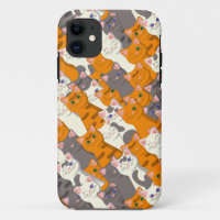 Ginger white black cat diagonal pattern