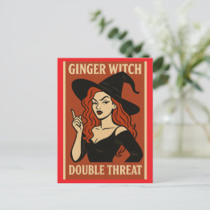 Ginger Witch Double Threat Postcard
