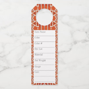 GINGERBREAD 2.25"x7" Long Yarn Tags