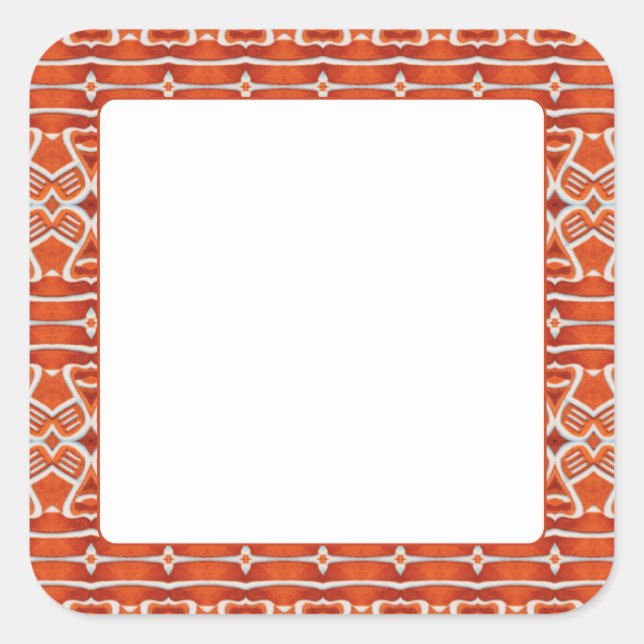 GINGERBREAD 3" Square Matte Stickers (Front)